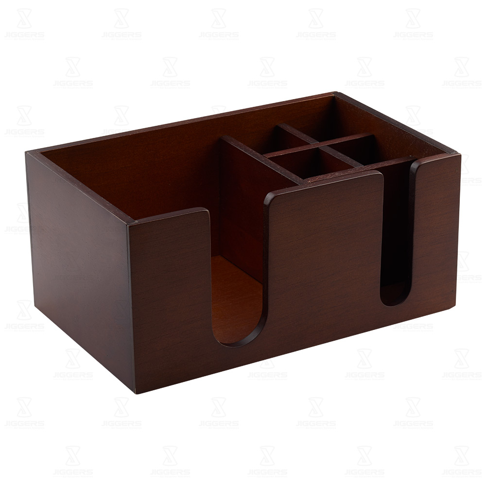 Dark Wood Bar Caddy Jiggers Bar Equipment Specialists