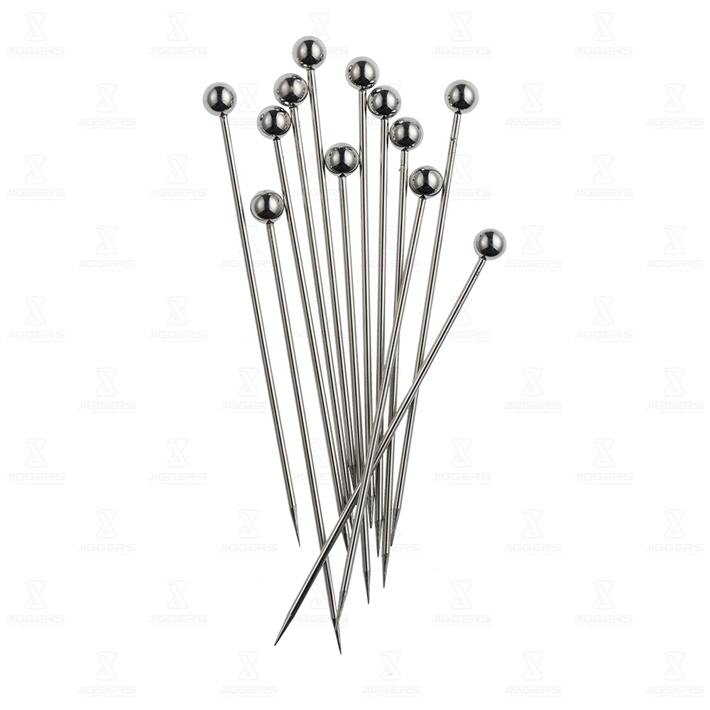 Metal Garnish Pick with Ball End Jiggers Bar Equipment Specialists