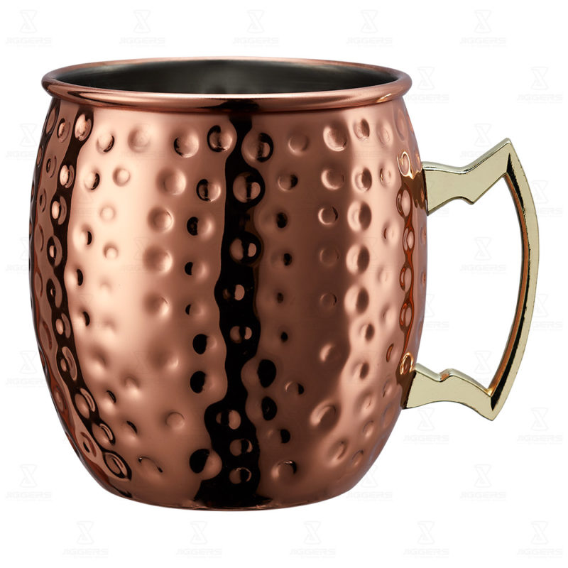 18oz Hammered Copper Moscow Mule Mug Jiggers Bar Equipment Specialists