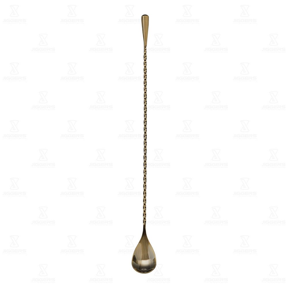 Antique Bronze Dew Drop Bar Spoon 30cm Jiggers Bar Equipment Specialists